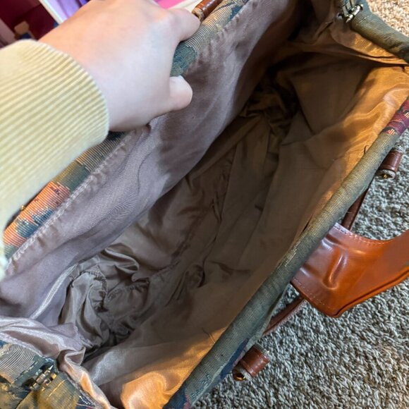 Vintage Golf Tapestry Tote Weekender Bag - Picture 7 of 7